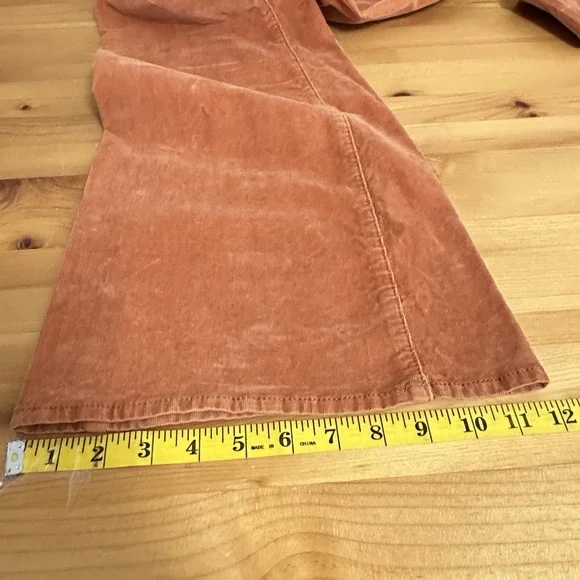 We The Free People Jayde Cord Jeans Women 31 Flare High Rise Corduroy Bellbottom - Picture 7 of 12